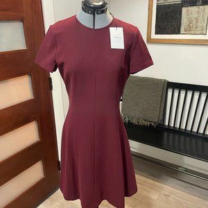 NWT Theory Modern Seam Shift Dress Deep Mulberry Sz. 4